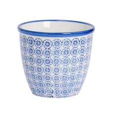 14cm Hand Printed China Plant Pot - By Nicola Spring