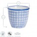 14cm Hand Printed China Plant Pot - By Nicola Spring