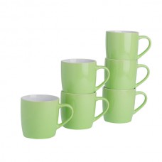 350ml Coloured Coffee Mugs - Pack of Six - By Argon Tableware