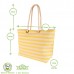 Large Striped Canvas Tote Beach Bag - By Nicola Spring