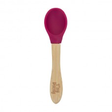 Soft Tip Bamboo Spoon - Silicone Tip - By Tiny Dining