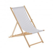 Folding Wooden Deck Chair - By Harbour Housewares