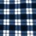 130cm x 168cm Blue Gingham Fleece Picnic Blanket - By Nicola Spring