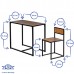 Two-Seater Compact Dining Set - By Harbour Housewares