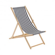 Folding Wooden Deck Chair - By Harbour Housewares