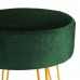 Round Velvet Hairpin Footstool - By Harbour Housewares