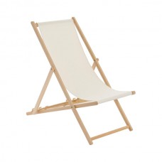 Folding Wooden Deck Chair - By Harbour Housewares