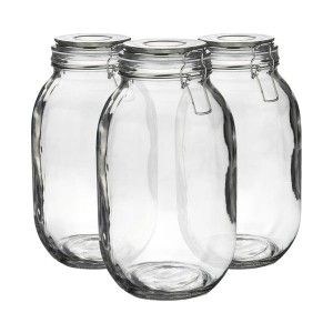 3L Glass Storage Jars - Pack of Three - By Argon Tableware