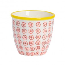 14cm Hand Printed China Plant Pot - By Nicola Spring