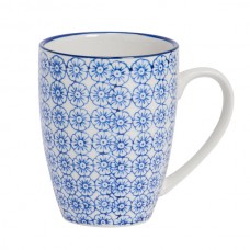 360ml Hand Printed China Coffee Mug - By Nicola Spring