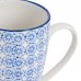 360ml Hand Printed China Coffee Mug - By Nicola Spring