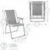 Folding Metal Beach Chair - By Harbour Housewares