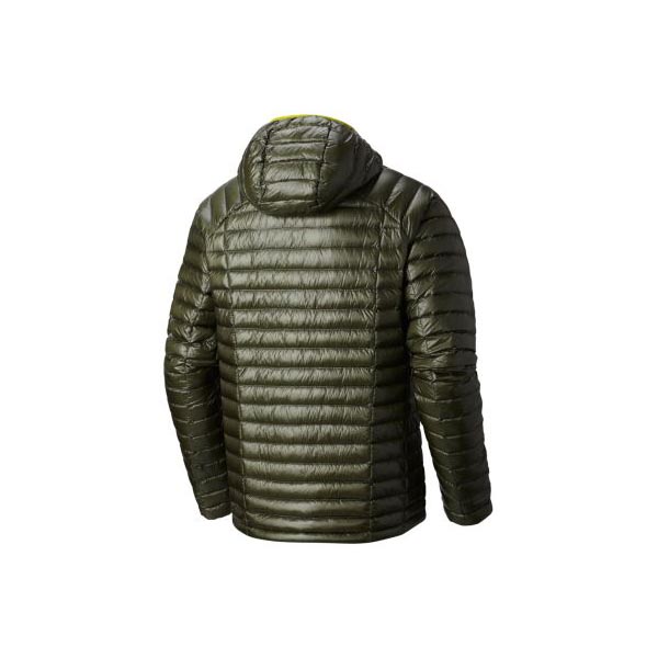 Men Mountain Hardwear Ghost Whisperer™ Down Hooded Jacket Surplus Green Outlet Online
