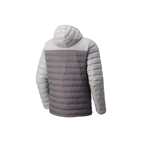 Men Mountain Hardwear Dynotherm™ Down Hooded Jacket Manta Grey, Grey Ice Outlet Online