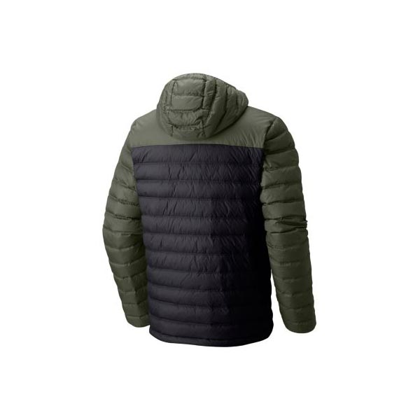 Men Mountain Hardwear Dynotherm™ Down Hooded Jacket Black, Surplus Green Outlet Online