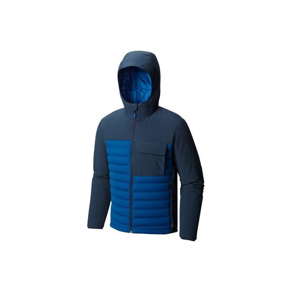 Men Mountain Hardwear StretchDown™ HD Hooded Jacket Nightfall Blue, Hardwear Navy Outlet Online