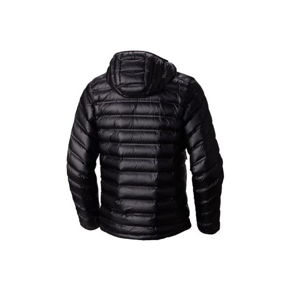 Men Mountain Hardwear StretchDown™ RS Hooded Jacket Black Outlet Online