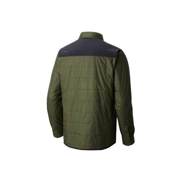 Men Mountain Hardwear Trekkin™ Insulated Shacket Surplus Green Outlet Online