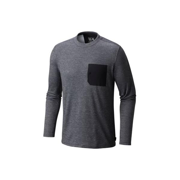 Men Mountain Hardwear Mainframe™ Crew Long Sleeve Shirt Shark Outlet Online