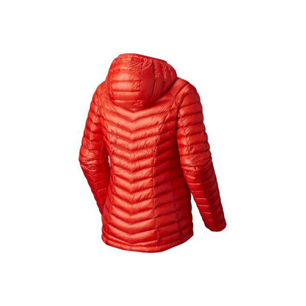 Women Mountain Hardwear Ghost Whisperer™ Down Hooded Jacket Fiery Red Outlet Online