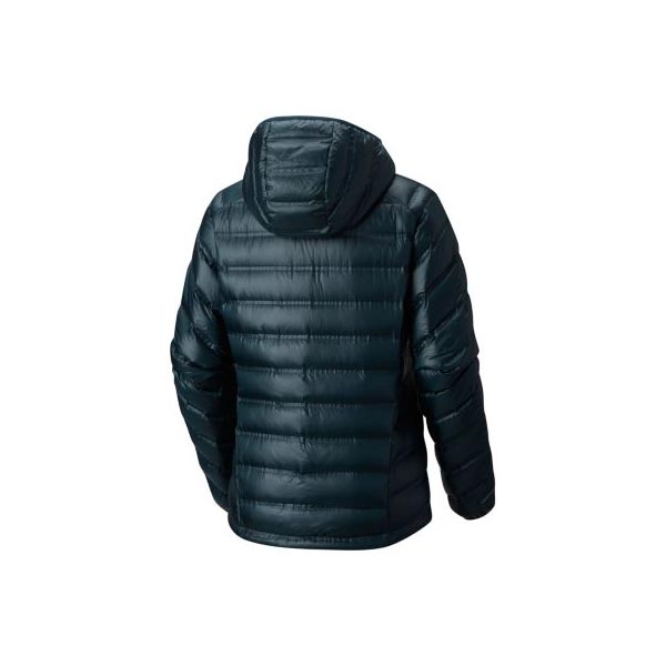 Women Mountain Hardwear StretchDown™ RS Hooded Jacket Blue Spruce Outlet Online